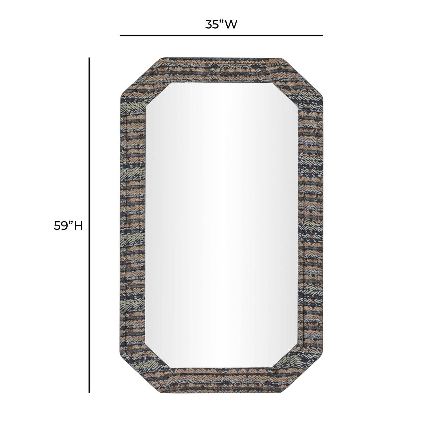 Charlene 35"X59" Jewel Wall Mirror