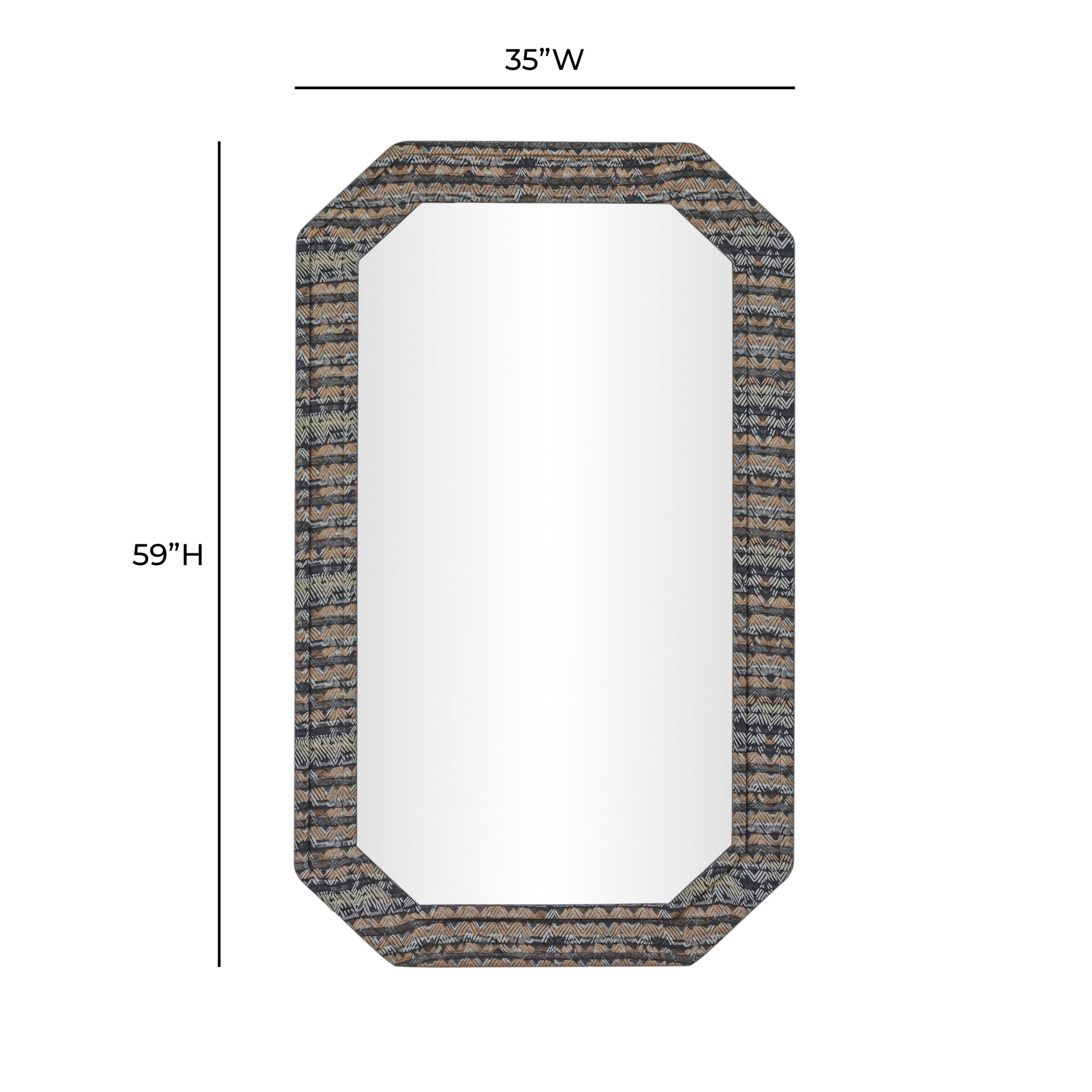 Charlene 35"X59" Jewel Wall Mirror