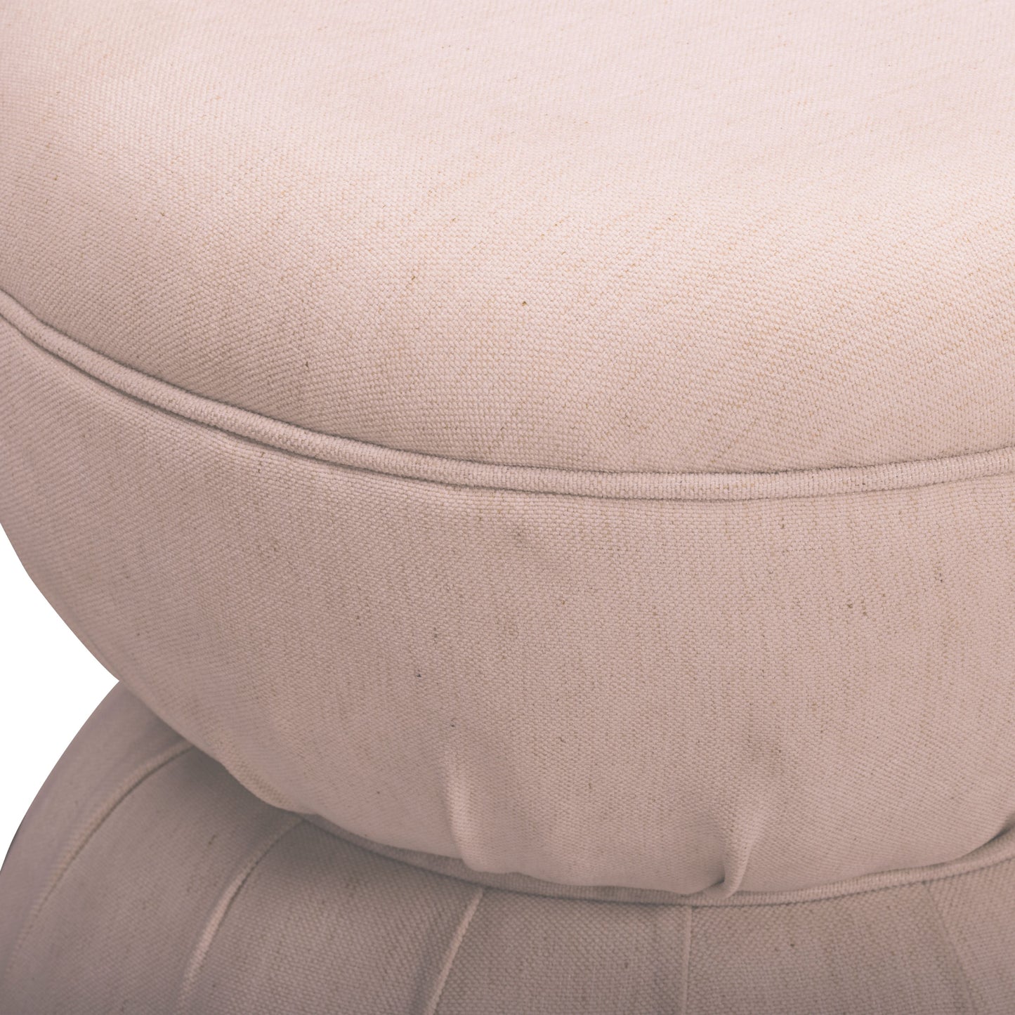 Tomlin Ruched Performance Fabric Game Ottoman