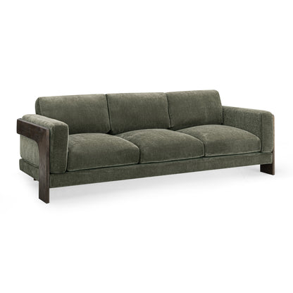 Elyn 91" Sofa - Olive Green