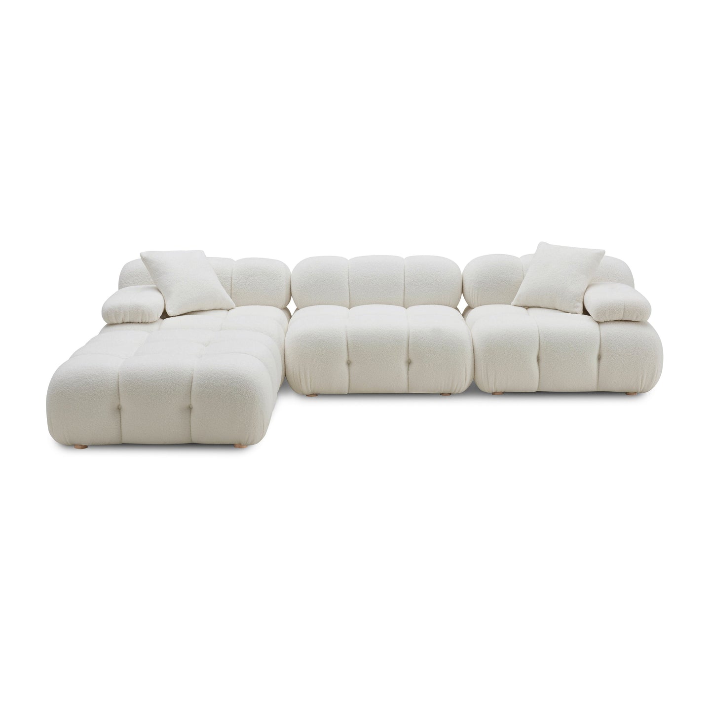Calliope 4-Piece Performance Modular Sectional - Cream
