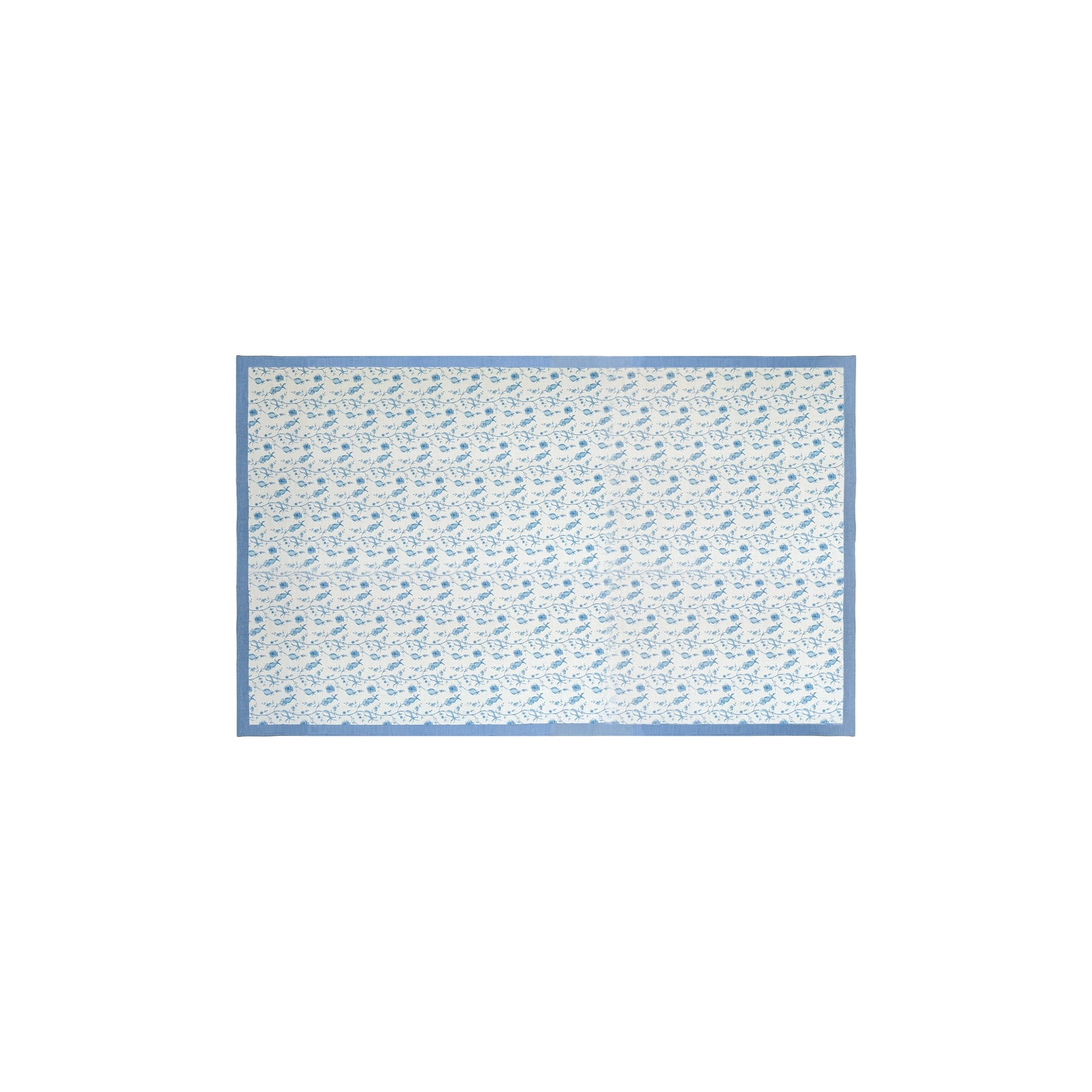 Dolce Natural Cotton Table Cloth - Baby Blue / 70" x 120"