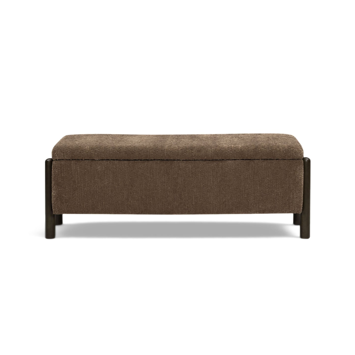 Abby 52" Nubby Fabric Storage Bench