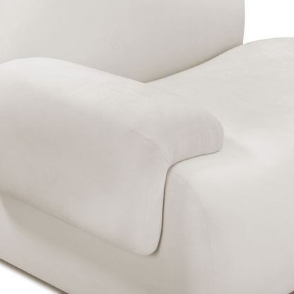 Zenith Contract-Grade Upcycled Fabric Corner Chair