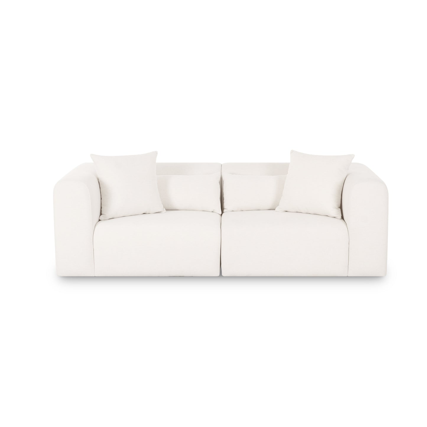 Tarra 86" Modular Loveseat - Cream
