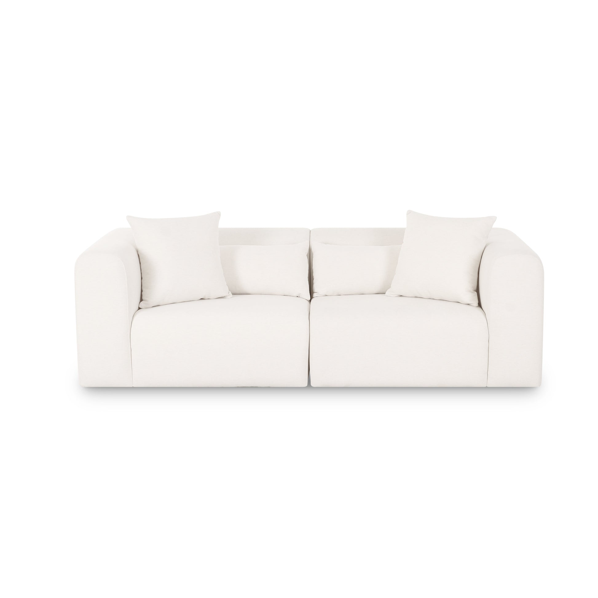 Tarra 86" Modular Loveseat - Cream