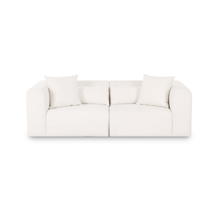 Tarra 86" Modular Loveseat - Cream