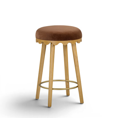 Oodle Performance Vegan Mohair Stool
