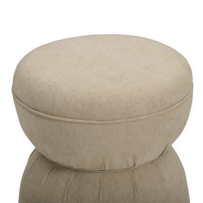 Tomlin Ruched Performance Fabric Game Ottoman
