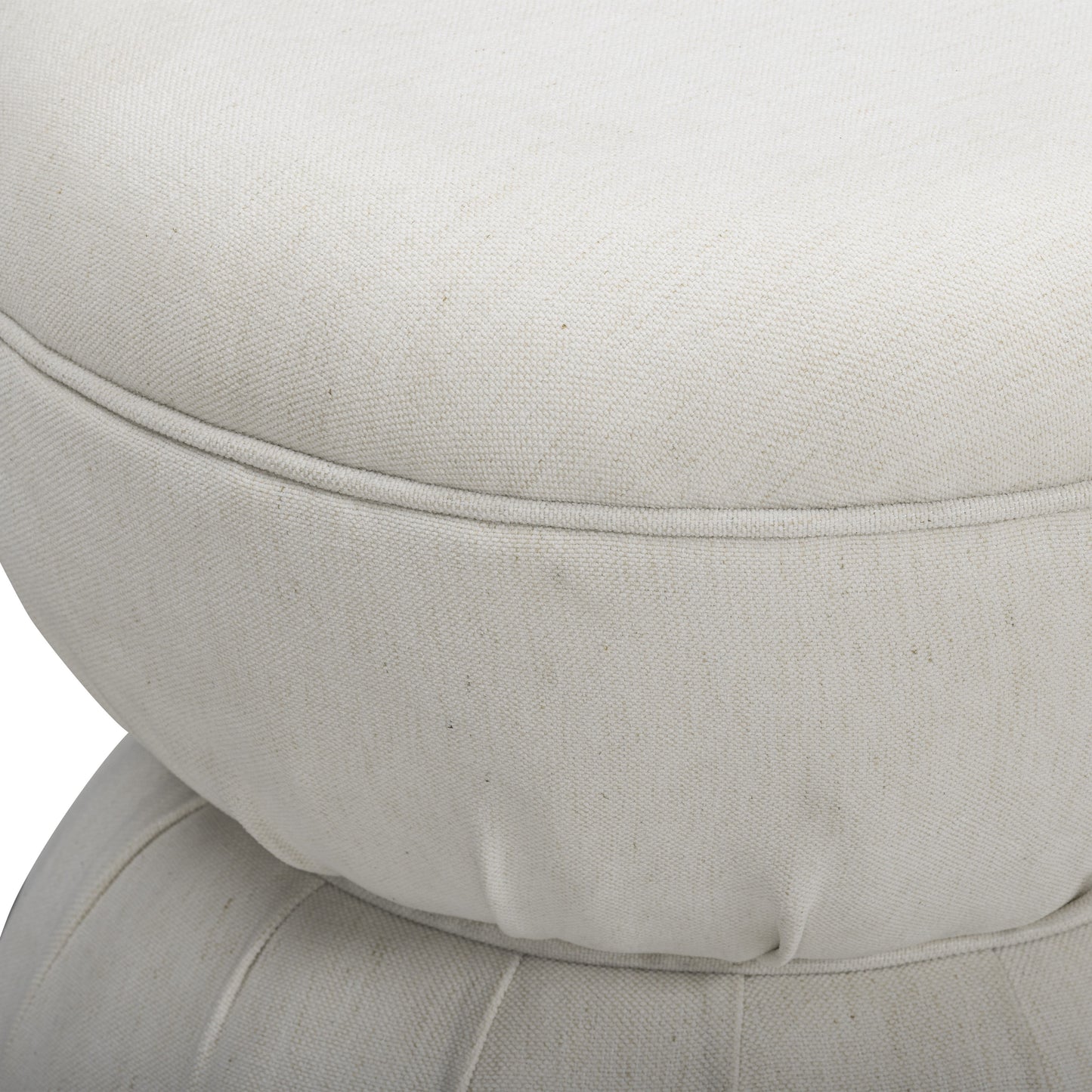 Tomlin Ruched Performance Fabric Game Ottoman