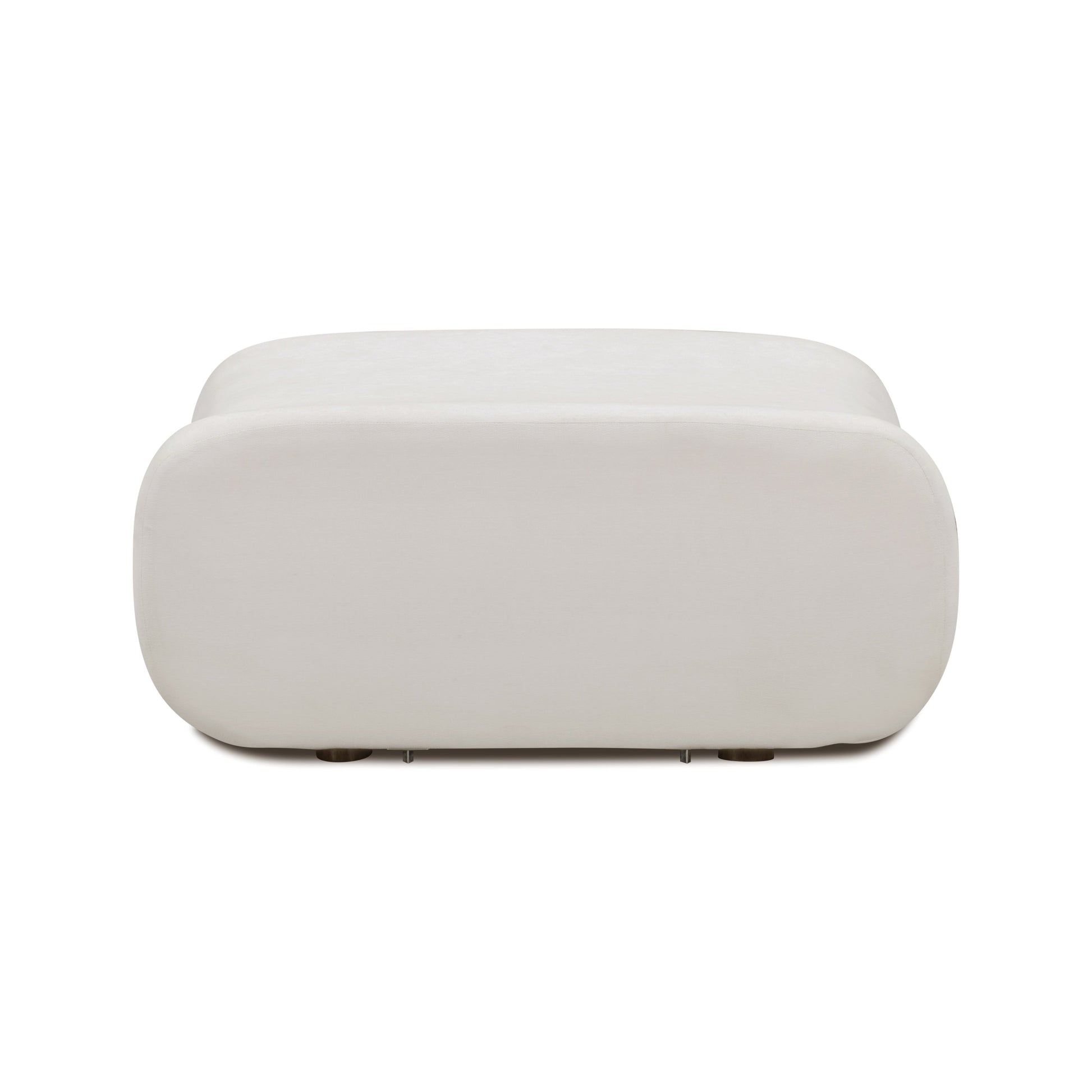 Zenith Contract-Grade Upcycled Fabric Ottoman
