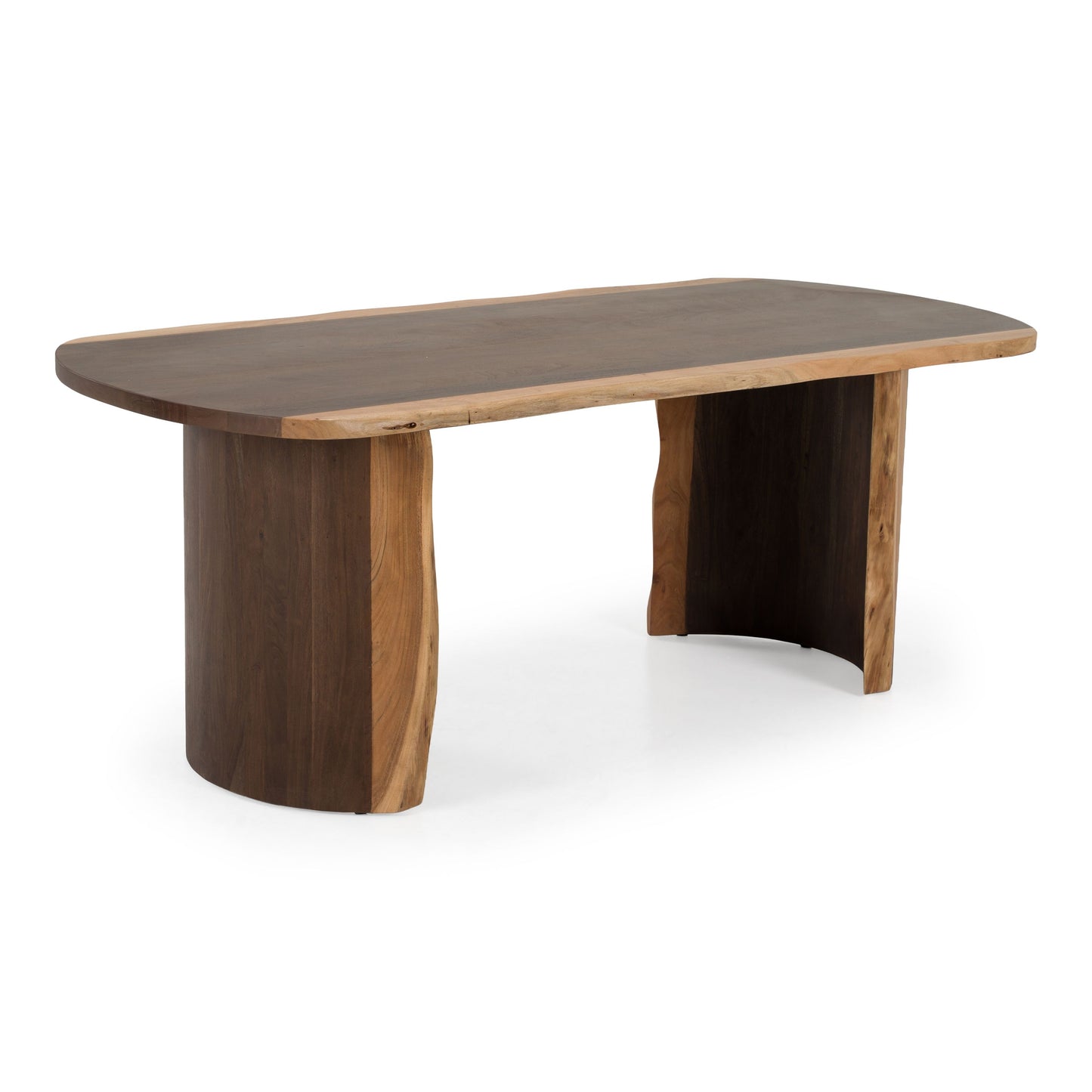 Orville Modern Live Edge Acacia Dining Table