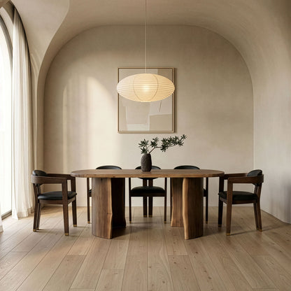 Orville Modern Live Edge Acacia Dining Table