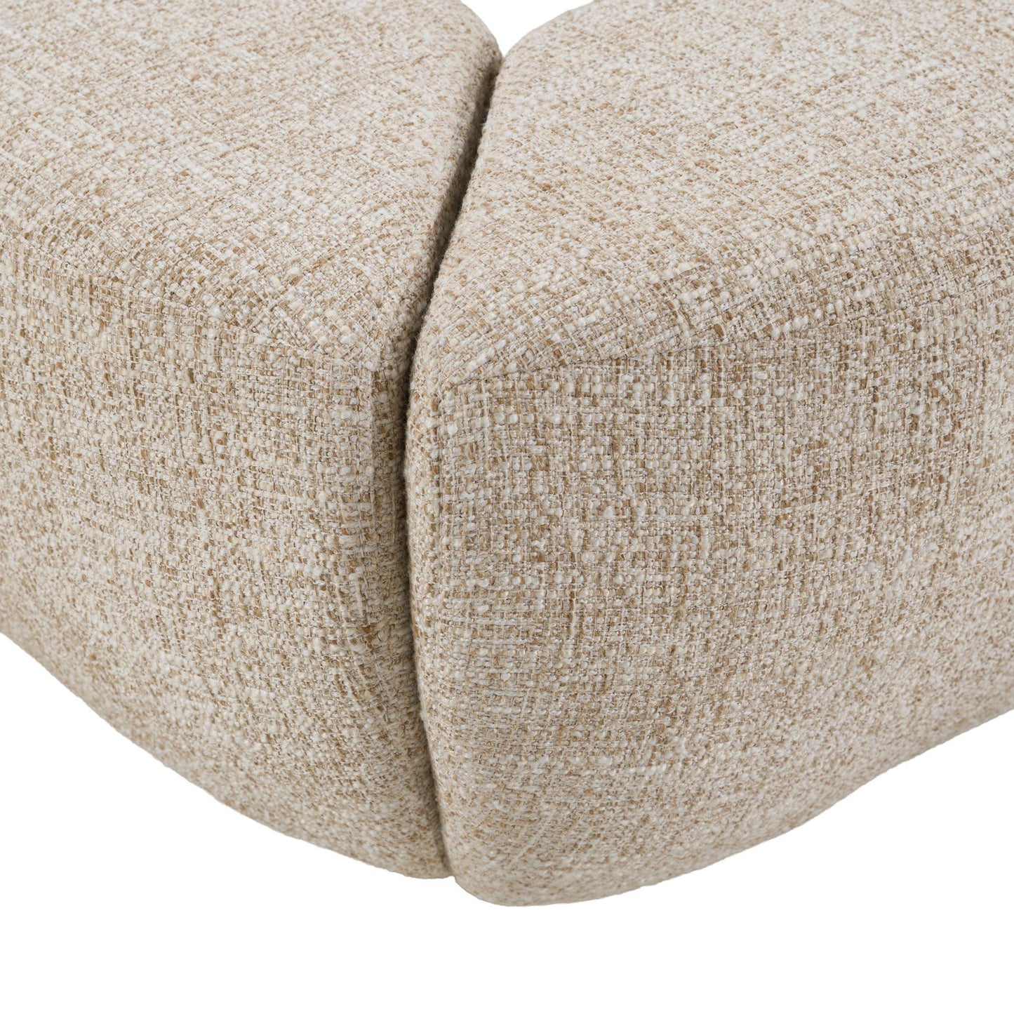 Queen Nouveau Pasha - Modern Cream Fabric Bed