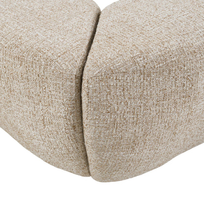 Queen Nouveau Pasha - Modern Cream Fabric Bed