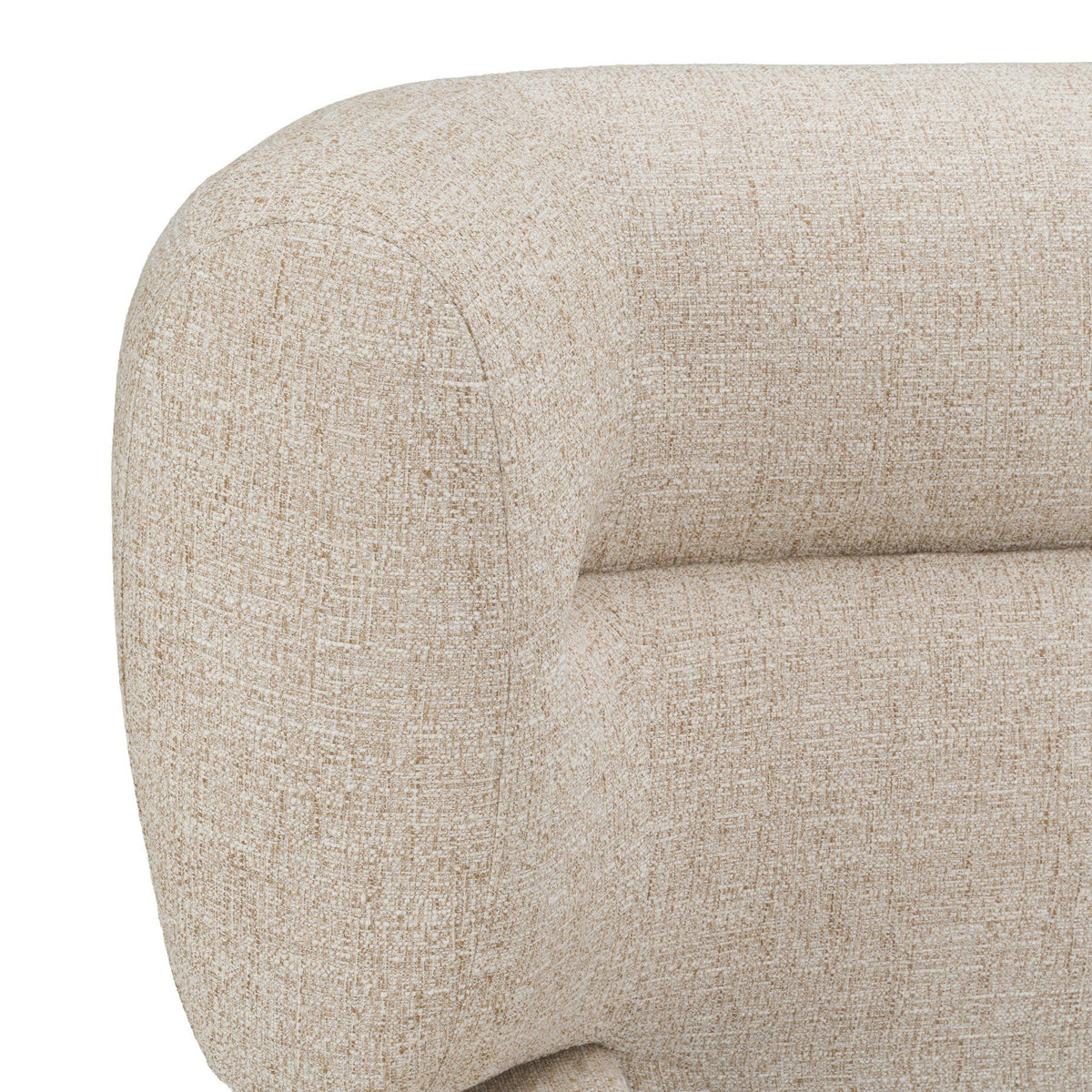 Queen Nouveau Pasha - Modern Cream Fabric Bed
