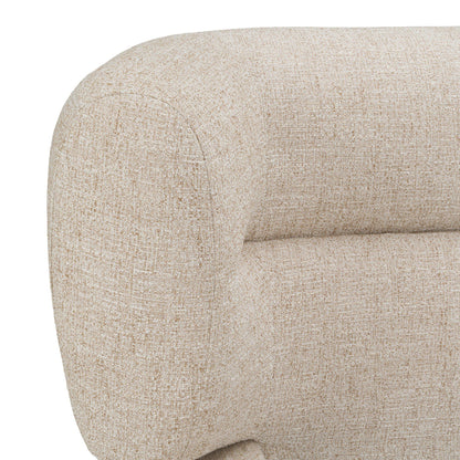 Queen Nouveau Pasha - Modern Cream Fabric Bed