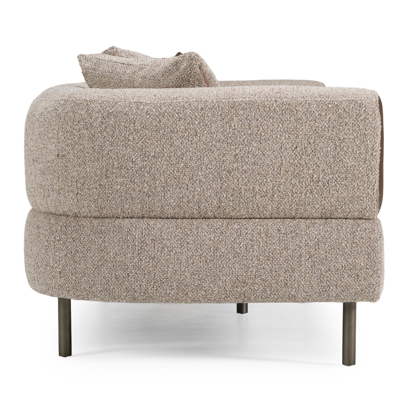 Plume - Modern Brown Fabric Sofa