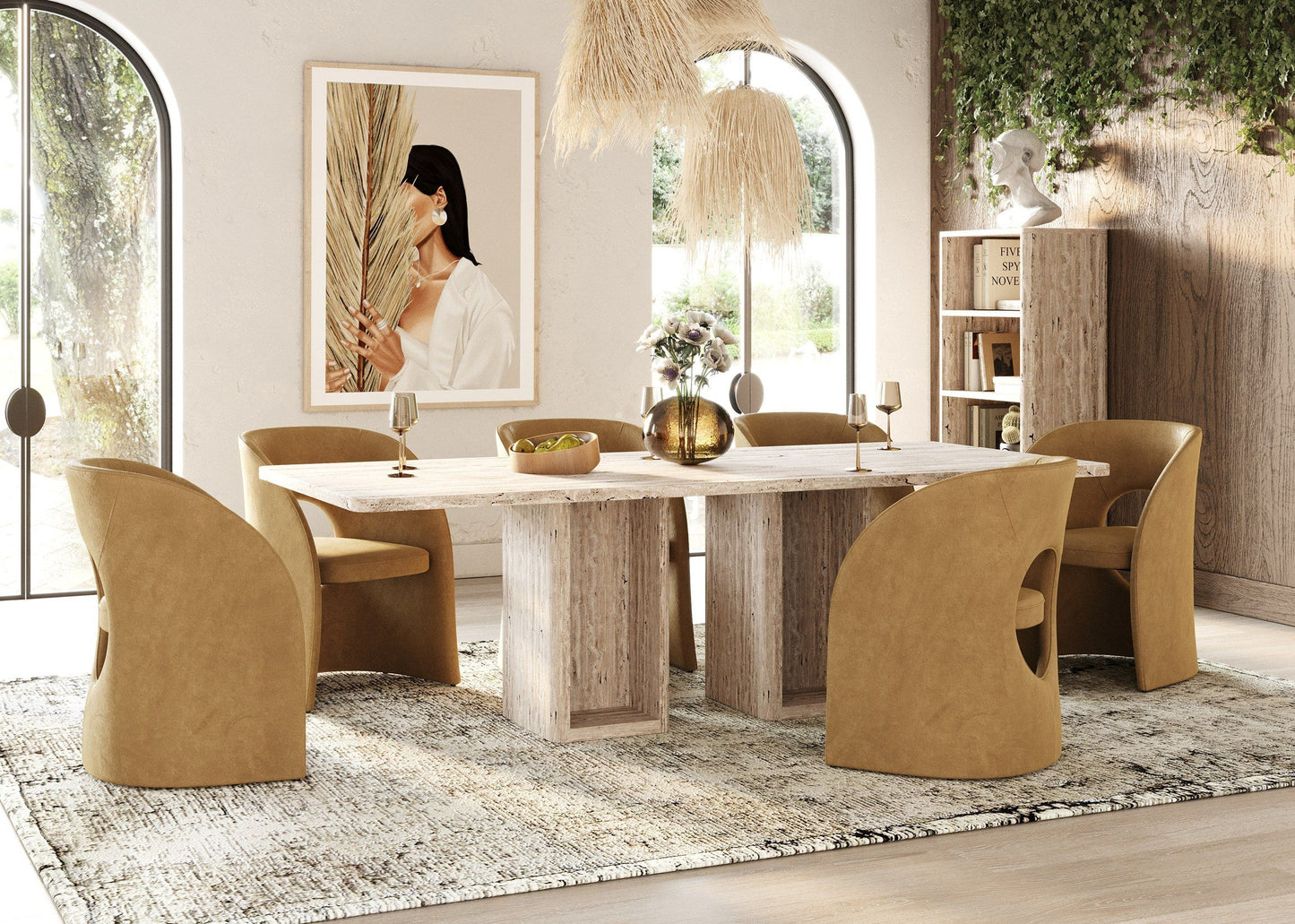 Brea Modern Fabric Dining Chair