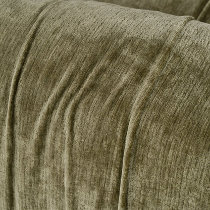 Siegal olive green sofa - upholstery detail