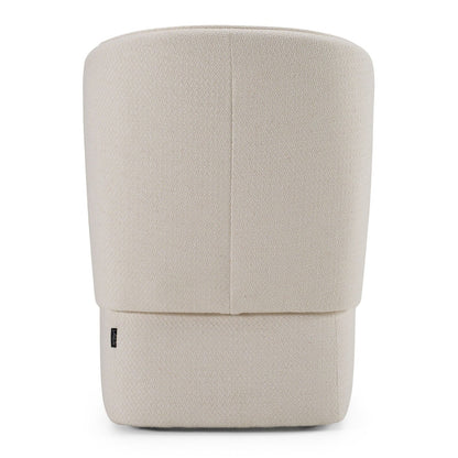 Suiza - Modern Beige Fabric Swivel Dining Chair