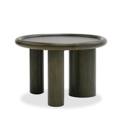 Strauss - Contemporary Brown Ash Round Nesting Table Set