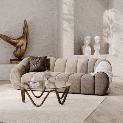 Sofi- Modern Tan Fabric Sofa