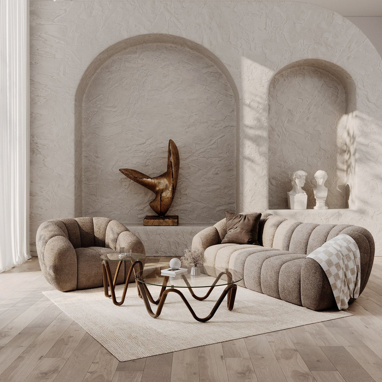 Sofi - Modern Tan Fabric Chair
