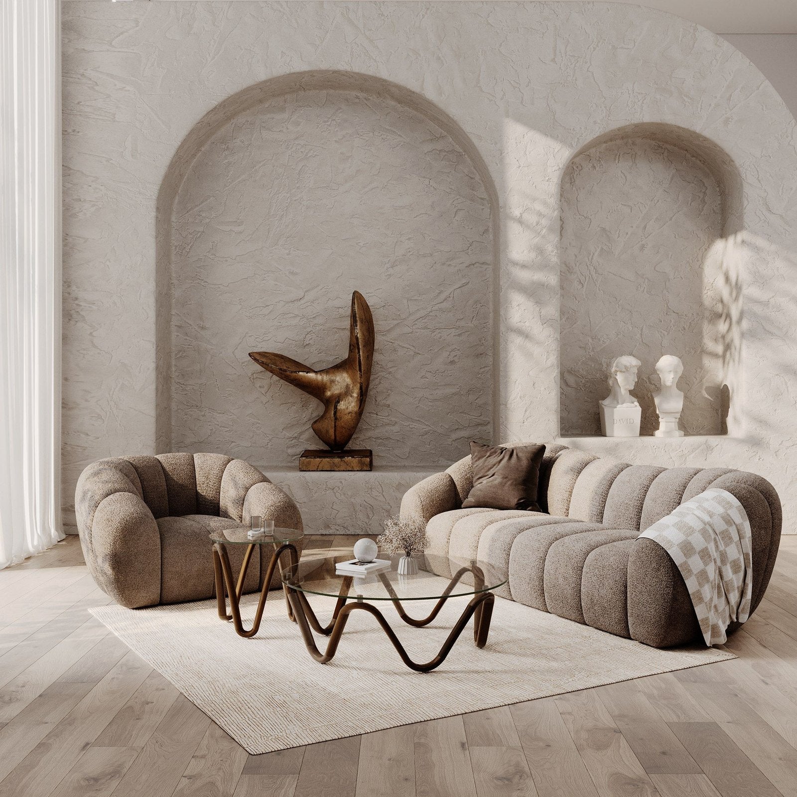 Sofi - Modern Tan Fabric Chair