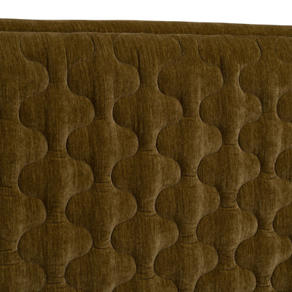 Trieste Modern Brown Fabric Bed