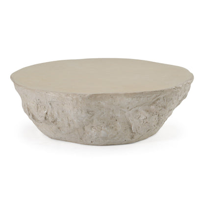 Tyrel - Modern Beige Fiberform Coffee Table