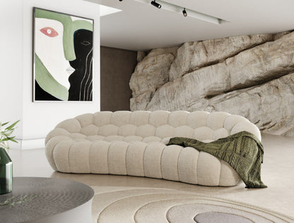 East Sofa – White Bouclé