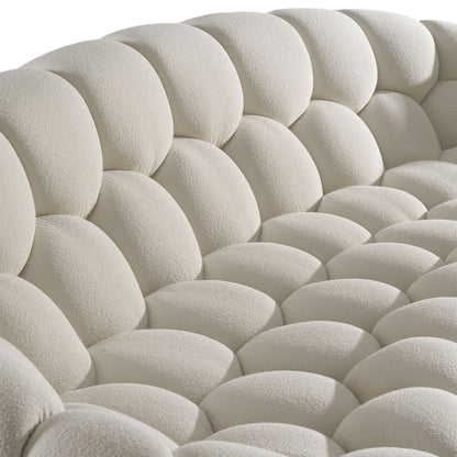 East Sofa – White Bouclé