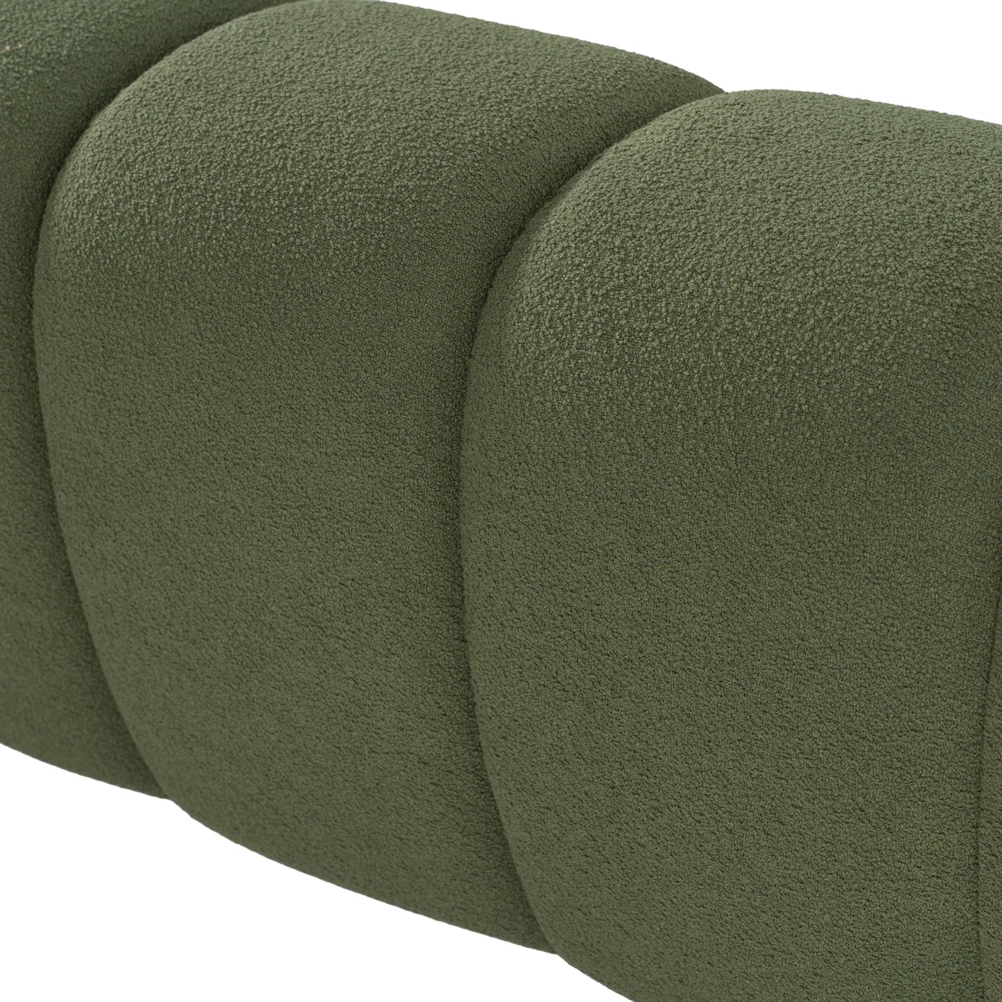East Modern Green Fabric Bed